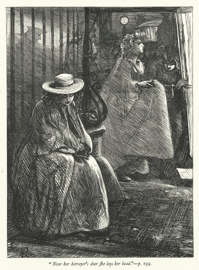 Issız Köy için İllüstrasyon (gravür) by George John Pinwell