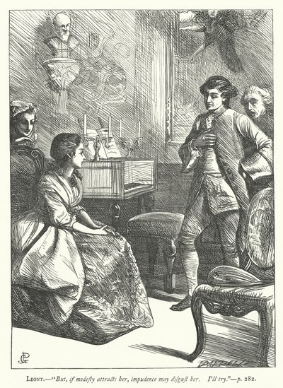 İyi huylu bir adam için illüstrasyon (gravür) by George John Pinwell