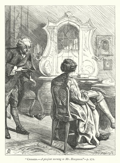 İyi huylu bir adam için illüstrasyon (gravür) by George John Pinwell