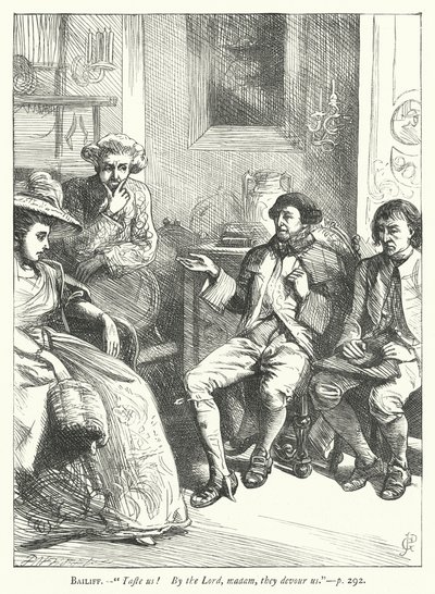 İyi huylu bir adam için illüstrasyon (gravür) by George John Pinwell