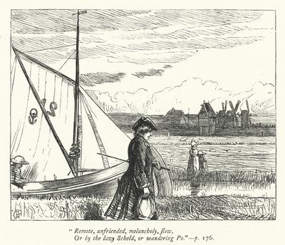 Gezgin için İllüstrasyon (gravür) by George John Pinwell