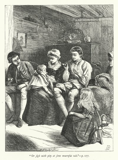 Gezgin için İllüstrasyon by George John Pinwell