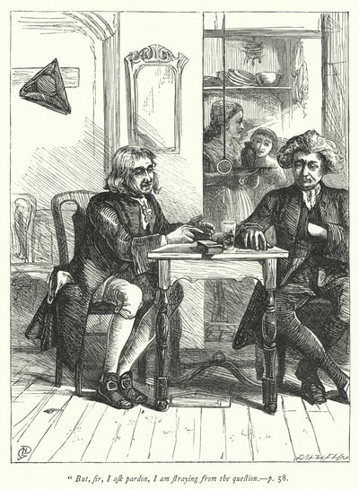 Wakefield Papazı için çizim (gravür) by George John Pinwell