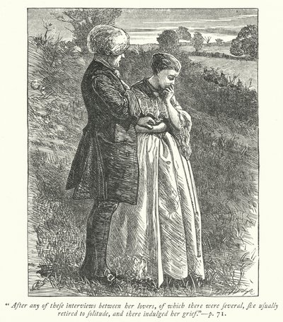 Wakefield Papazı için çizim (gravür) by George John Pinwell