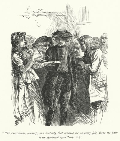Wakefield Papazı için çizim (gravür) by George John Pinwell