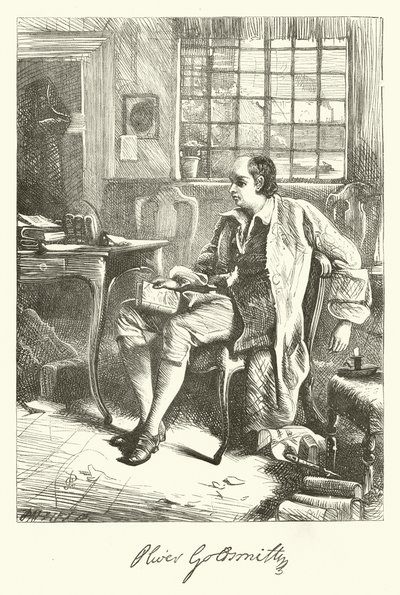 Oliver Goldsmith (gravür) by George John Pinwell
