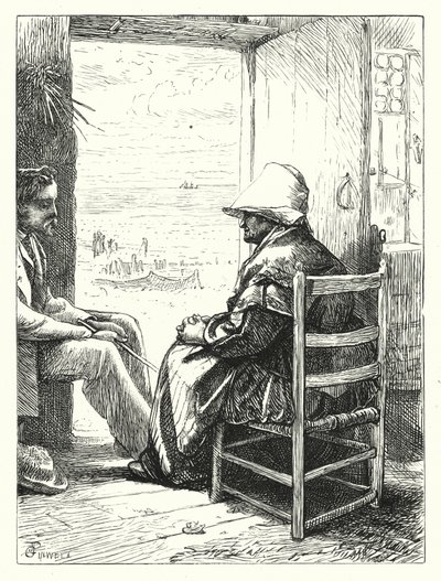 Deniz Kenarı Hekzametreler (gravür) by George John Pinwell