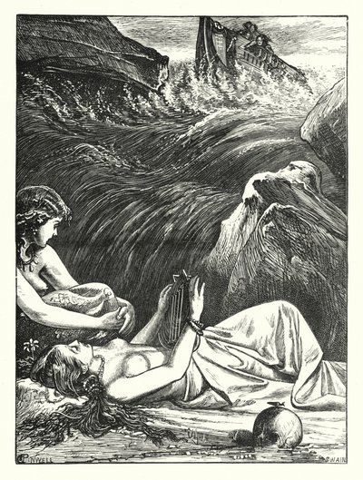 Sirenlerin Sonu (gravür) by George John Pinwell