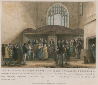 Aziz Mary Magdalene, Guildhall antik şapel iç by George Jones
