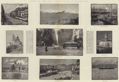 Marsilya Şehir ve Limanı Manzaraları by George L. Seymour
