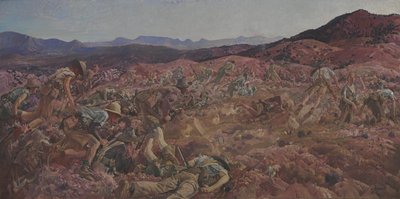 3. Hafif Süvari Tugayının Boyunda Hücumu, 7 Ağustos 1915 by George Lambert