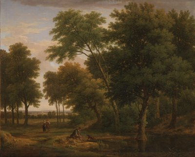 Figürlü Ormanlık Manzara, c.1745 (tuval üzerine yağlıboya) by George Lambert