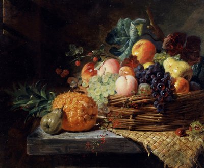 Doğanın armağanı. George Lance (1802-1864) tarafından yapılmış resim Özel koleksiyon. by George Lance