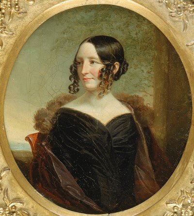 Bir New York Leydisinin Portresi, ca. 1840. by George Linen