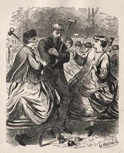 Kroket Partimiz by George Louis Palmella Busson Du Maurier