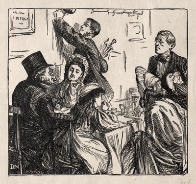 İkram - Büyük Sergide by George Louis Palmella Busson Du Maurier