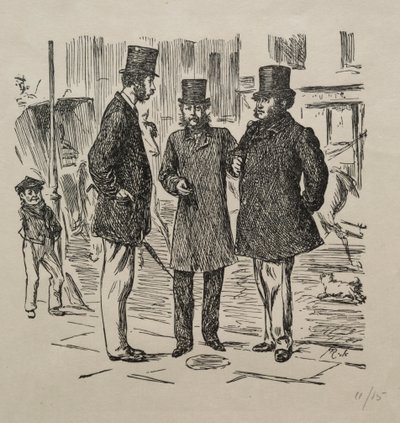 Girişten önceki Küçük An, 1865. by George Louis Palmella Busson Du Maurier