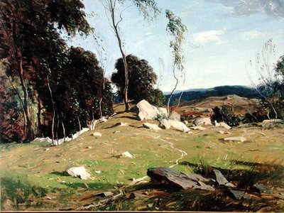 Işık ve Gölgeler (tuval üzerine yağlı boya) by George M. Bruestle