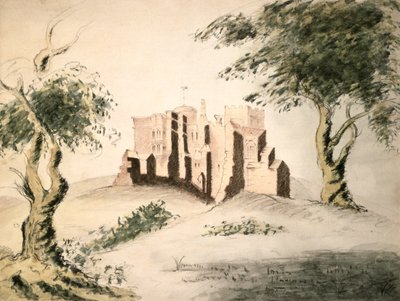 Woodstock Eski Malikanesi, 18. yüzyıl (kağıt üzerinde tuvalet ve tebeşir) by George Marquis of Blandford