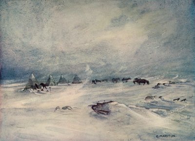 Bariyerde Bir Kar Fırtınası, c1908, 1909. by George Marston