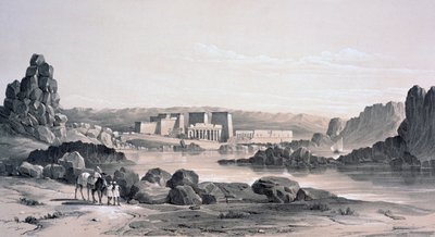 Philae, Güneye Bakış, Mısır, 1843 by George Moore