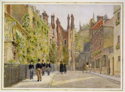 Keats Lane, Eton Koleji, 1895 (wc) by George Moore Henton