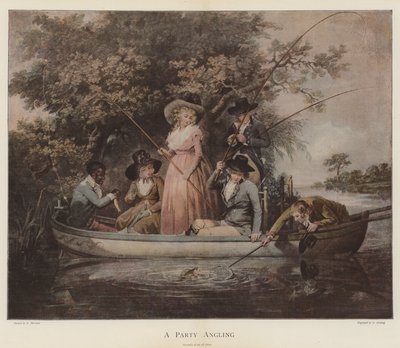 A Parti Olta Balıkçılığı (chromolitho) by George Morland