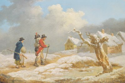 Bir Askerin Dönüşü (panelde yağ) by George Morland