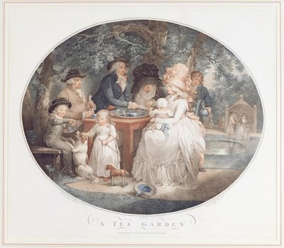Bir Çay Bahçesi, Francois David Saron tarafından Morland