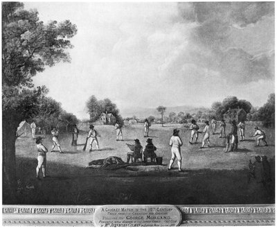 Bir kriket maçı, 18. yüzyıl 1912. by George Morland