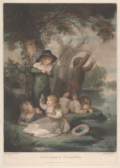 Çocuklar Balık Tutma by George Morland