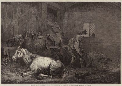 Ahırdaki Atlar by George Morland