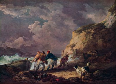 Deniz Kıyısı: Teknede Çeken Balıkçılar, 1791. by George Morland