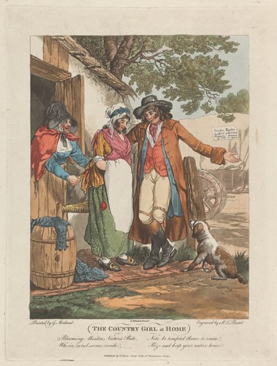Evdeki Köylü Kızı by George Morland