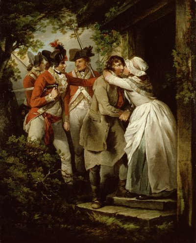 Asker Kaçağının Vedası, 1792 by George Morland