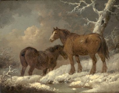 Karda İki At by George Morland