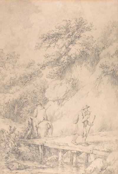 Köy Yolunda İki Adam by George Morland