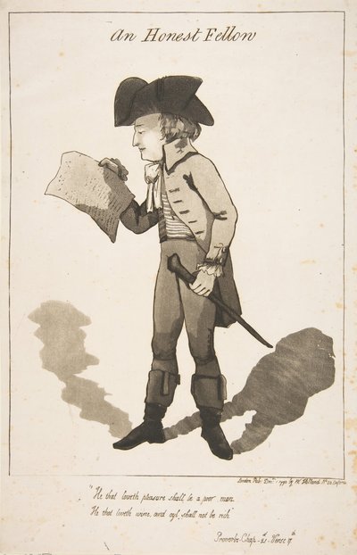 Dürüst Bir Arkadaş, 1 Aralık 1790. by George Moutard Woodward