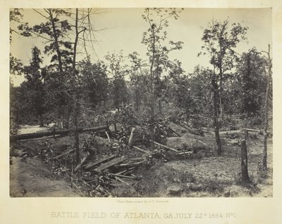 Atlanta Savaş Alanı, GA No. 1 by George N. Barnard