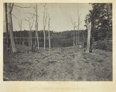 Resacca Savaş Alanı, GA, No. 1 by George N. Barnard