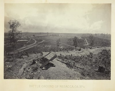 Resacca Savaş Alanı, GA, No. 4, 1866. by George N. Barnard