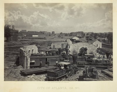 Atlanta Şehri, GA, No. 1, 1866. by George N. Barnard