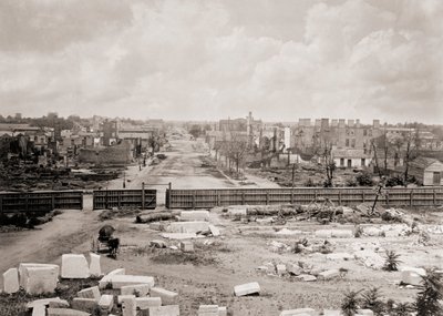 1865 yangınından sonra Columbia, Güney Karolina, ABD (s/b fotoğraf) by George N. Barnard