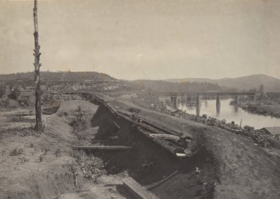 Etawah Köprüsü'nün Savunmaları, 1860'lar. by George N. Barnard