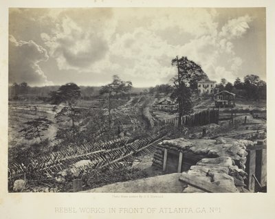 Atlanta, GA Önünde Asi Çalışmaları, No. 1 by George N. Barnard
