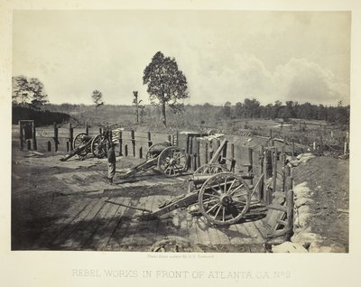 Atlanta, GA Önünde Asi Çalışmaları, No. 2 by George N. Barnard