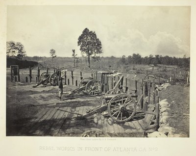 Atlanta Önünde Asi İşleri, GA, No. 2, 1864. by George N. Barnard