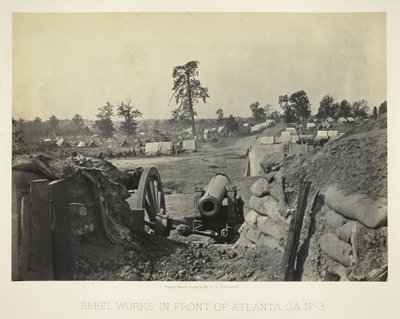Atlanta Önünde Asi İşleri, GA, No. 3, 1864. by George N. Barnard