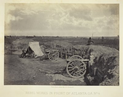 Atlanta, GA Önünde Asi Çalışmaları, No. 4 by George N. Barnard
