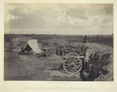 Atlanta Önünde Asi İşleri, GA, No. 4, 1864. by George N. Barnard